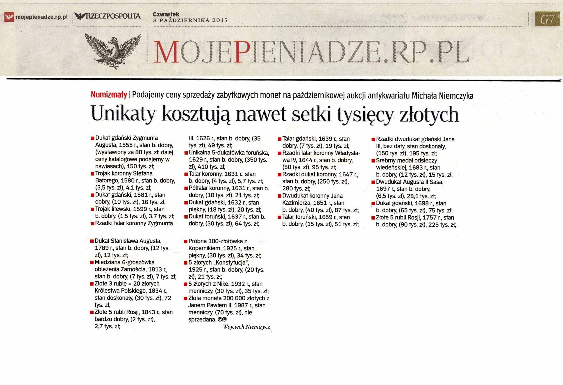 Unikaty kosztują nawet setki tysięcy złotych